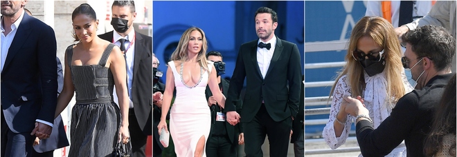 Jennifer Lopez a Venezia con Ben Affleck, tutti i suoi look dall'arrivo al red carpet