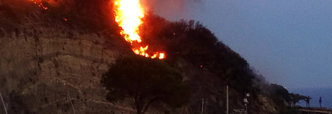 Ischia, brucia i rifiuti ma perde il controllo delle fiamme e provoca un incendio: distrutto un ettaro di macchia mediterranea