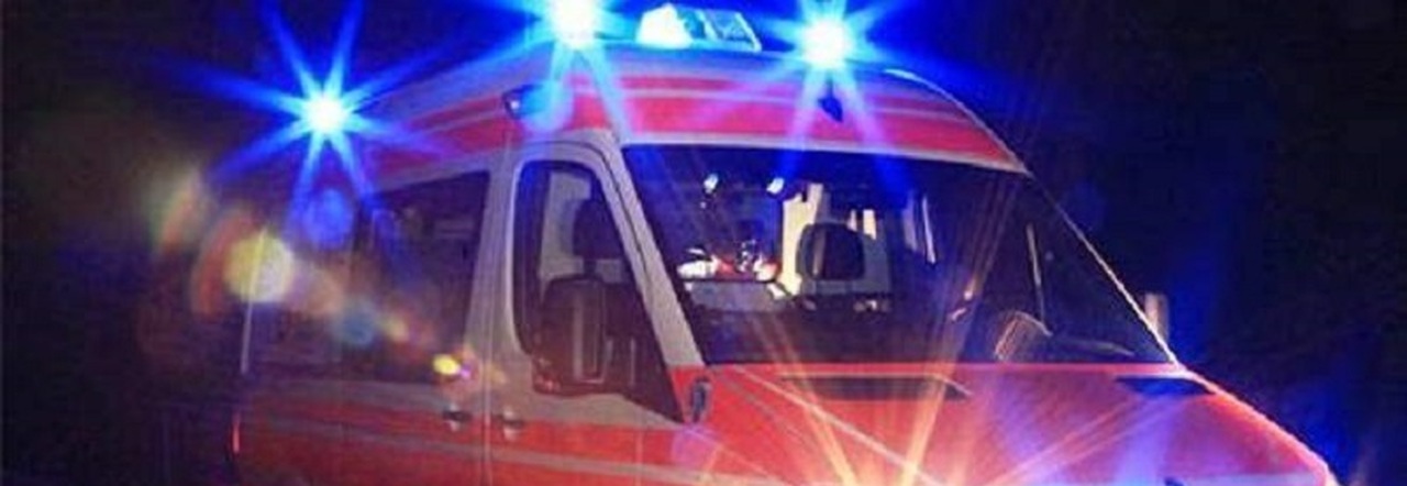 L'ambulanza intervenuta a Capaccio