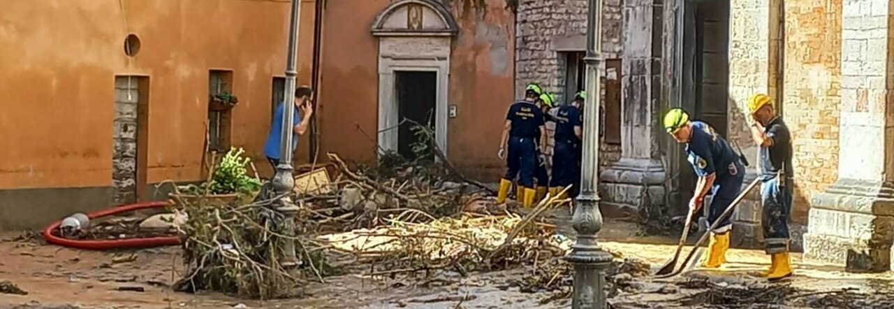 I danni dell'alluvione a Cantiano