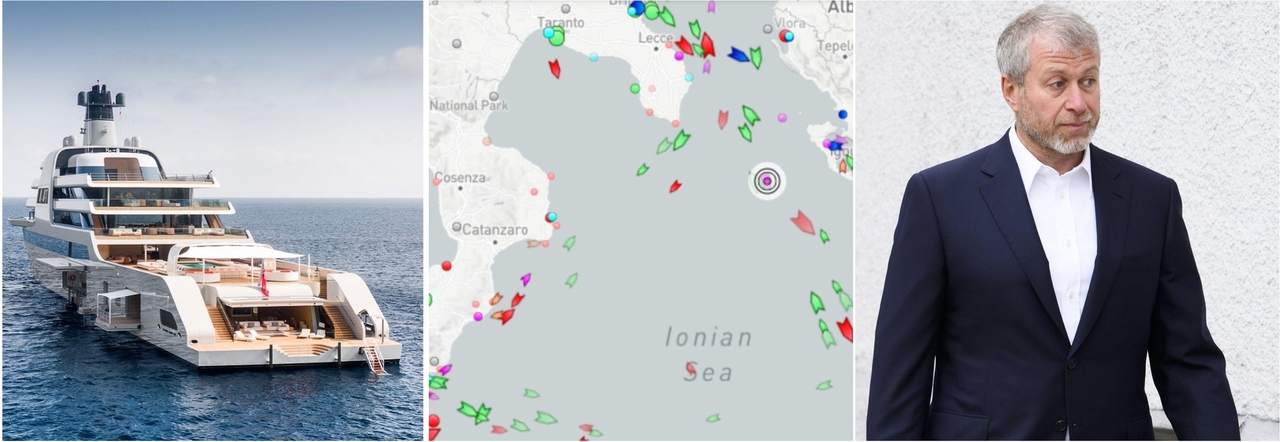 Abramovich, i due mega yacht Eclipse e Solaris si muovono nella stessa direzione: potrebbero incontrarsi nello Ionio davanti all'Italia