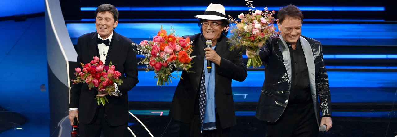 Gianni Morandi, Al Bano e Massimo Ranieri a Sanremo